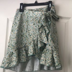 fun summer floral wrap skirt!